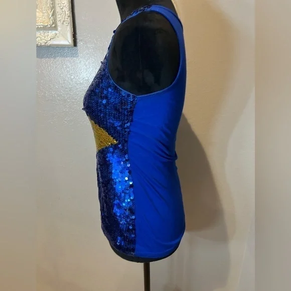 Holin z stone Brazilian flag sequined tank top - Picture 6 of 9